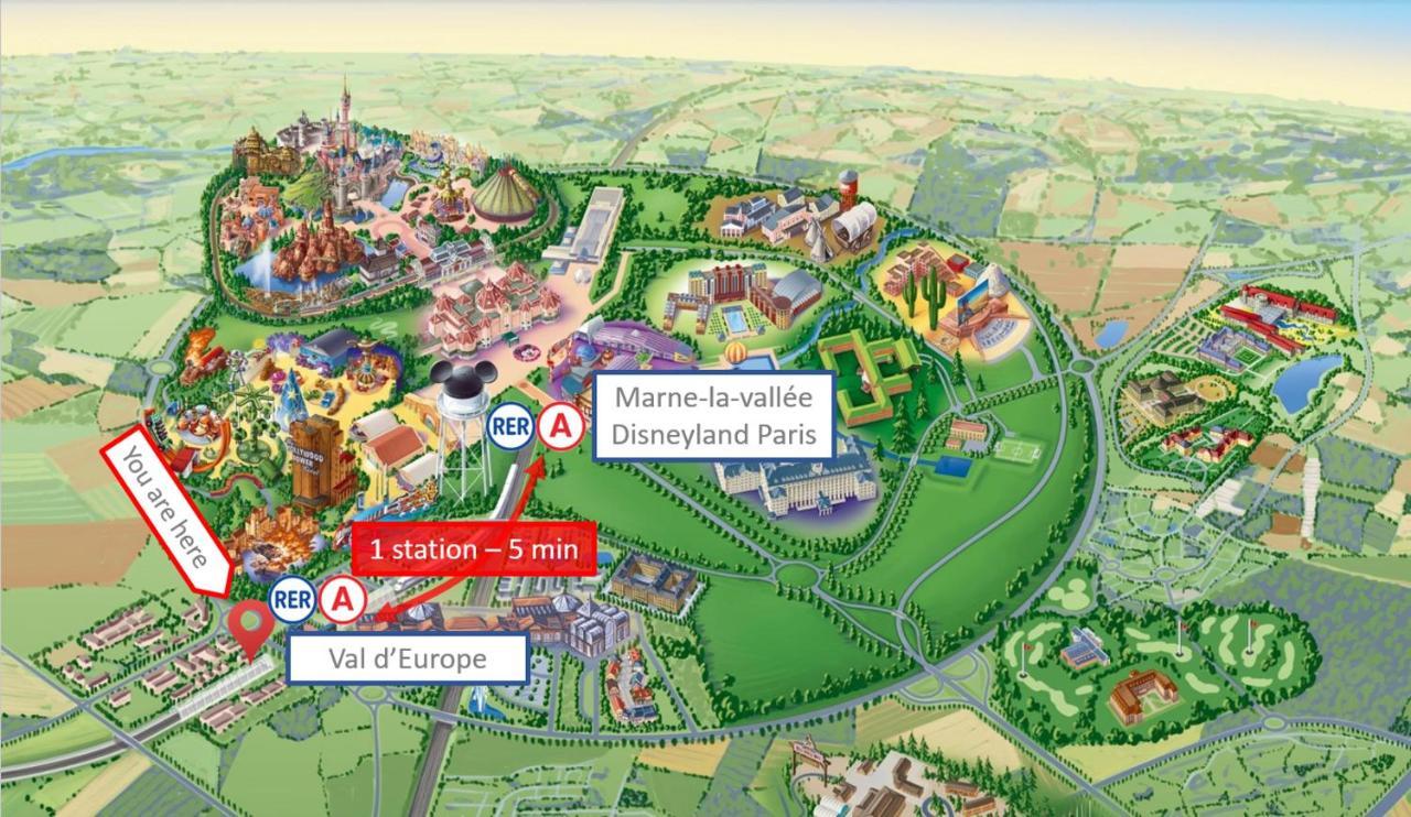 Studio Art - Shopping Center And Train Station 500M - Disneyland Paris 5Min Montévrain Extérieur photo